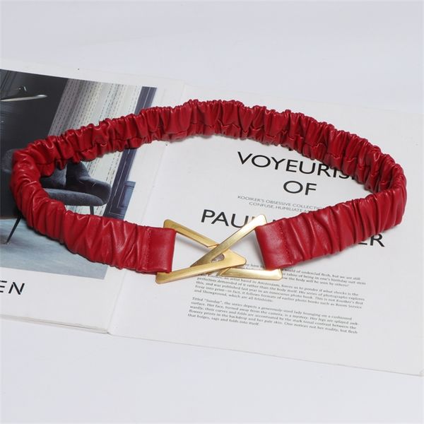 women elastic belt easy wear 2020 luxury metal gold buckle designer belts fashion waistband cinturon mujer black white red brown t200427, Black;brown
women elastic belt easy wear 2020 luxury metal gold buckle designer belts fashion waistband cinturon mujer black white red brown t200427, Black;brown