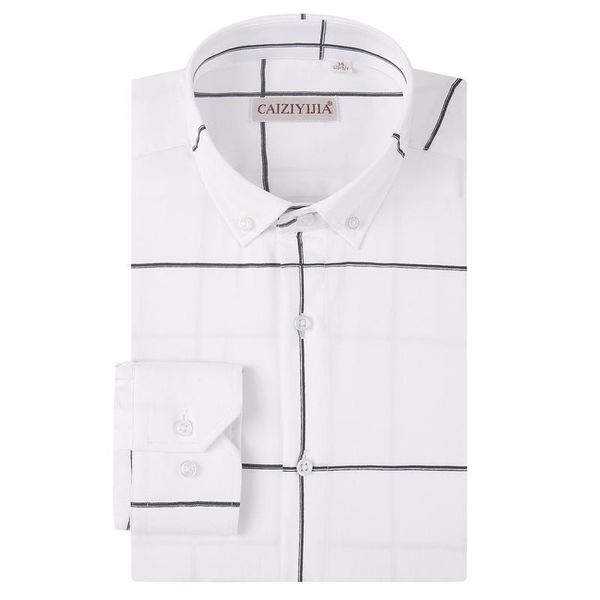 men's bold & fashionable plaid patterns dress shirts long sleeve standard-fit button up casual checkered gingham shirt, White;black
men's bold & fashionable plaid patterns dress shirts long sleeve standard-fit button up casual checkered gingham shirt, White;black
