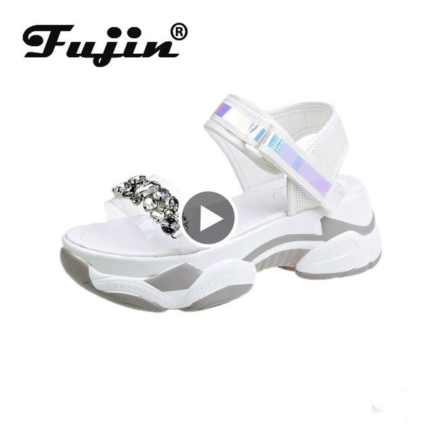 fujin women summer 2020 sandals platform fashion flat bottom women's med heels breathable hook loop causal women sandals y200702, Black
fujin women summer 2020 sandals platform fashion flat bottom women's med heels breathable hook loop causal women sandals y200702, Black