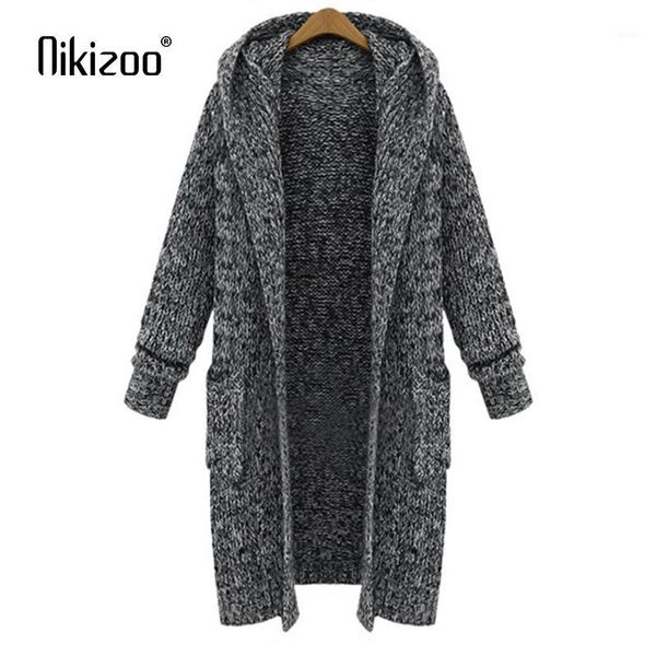 nikizoo 2018 new spring autumn casual hooded collar knitted sweater women cardigan solid winter jacket loose long sweaters coat1, White;black
nikizoo 2018 new spring autumn casual hooded collar knitted sweater women cardigan solid winter jacket loose long sweaters coat1, White;black