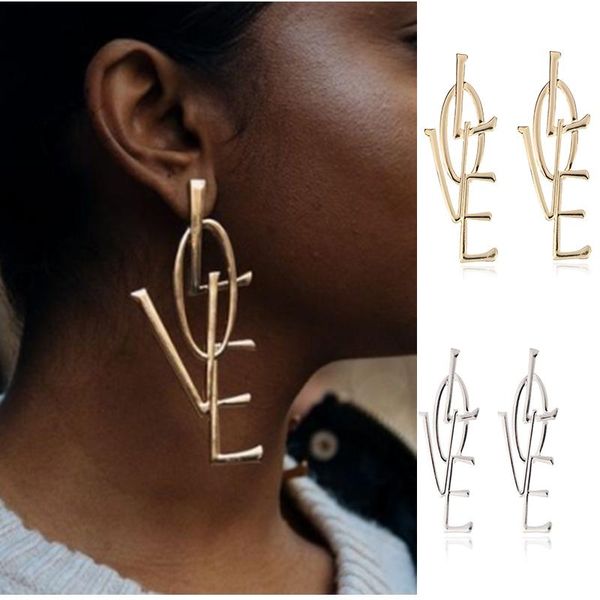 dangle & chandelier 1pair fashion bohemian punk earrings jewelry big love letter shape gift for women girl e057, Silver
dangle & chandelier 1pair fashion bohemian punk earrings jewelry big love letter shape gift for women girl e057, Silver