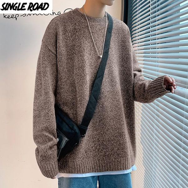 men's sweaters singleroad mens knitted sweater men 2021 winter casual harajuku solid jumper korean style oversized pullover brown, White;black
men's sweaters singleroad mens knitted sweater men 2021 winter casual harajuku solid jumper korean style oversized pullover brown, White;black