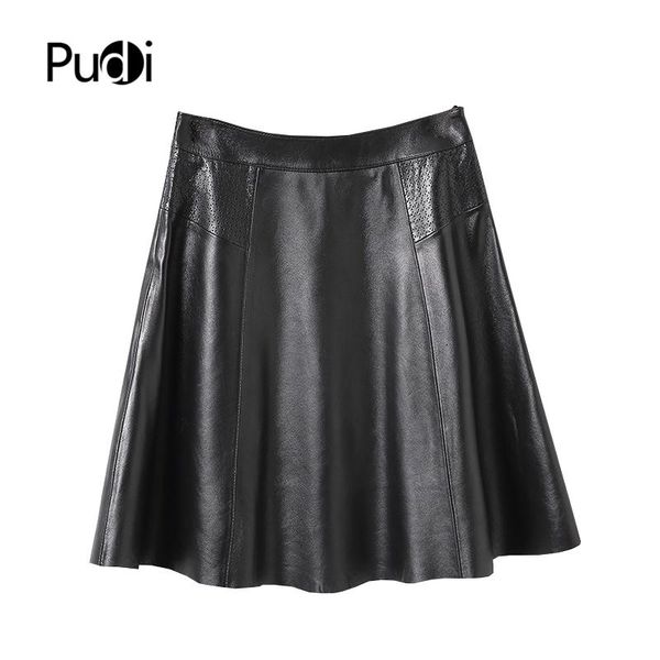 pudi women genuine leather skirt famele girl real sheep skin leather a-line black color skirts st019
pudi women genuine leather skirt famele girl real sheep skin leather a-line black color skirts st019