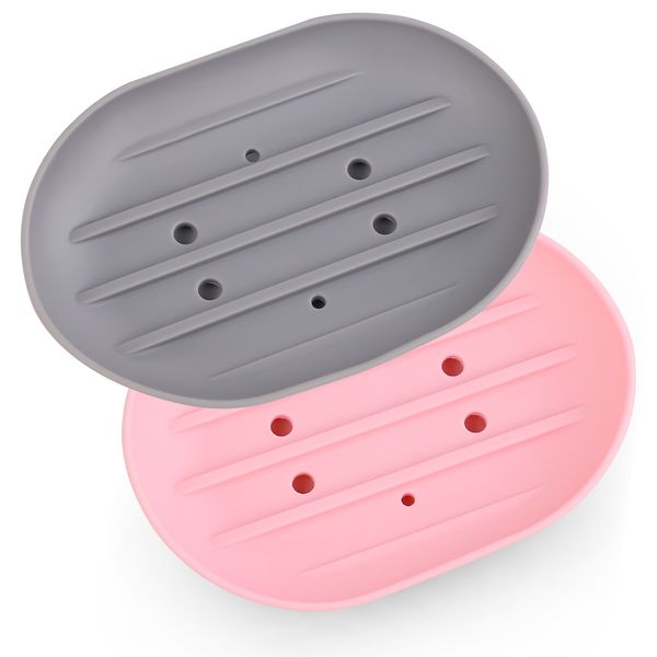 aohels 2 pcs silicone soap dish bar soap holder with draining tray for shower bathroom kitchen keep dry non-slip ( us only
aohels 2 pcs silicone soap dish bar soap holder with draining tray for shower bathroom kitchen keep dry non-slip ( us only