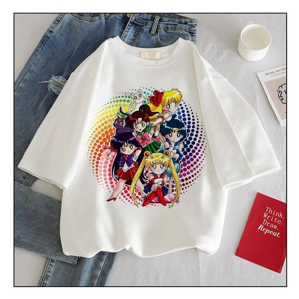 new harajuku sailor moon print short sleeve & tees women fashion casual t shirt women streetwear ladies gothic tshirts, White
new harajuku sailor moon print short sleeve & tees women fashion casual t shirt women streetwear ladies gothic tshirts, White