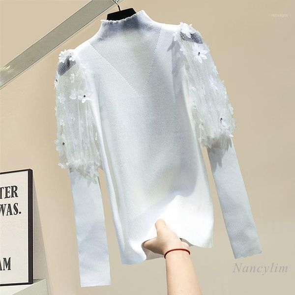 pullover turtleneck lanterns long sleeved sweater autumn clothes 2020 new female lady chic all-matcn sweaters jumper shirt1, White;black
pullover turtleneck lanterns long sleeved sweater autumn clothes 2020 new female lady chic all-matcn sweaters jumper shirt1, White;black
