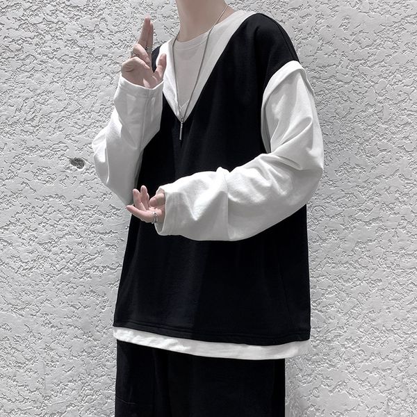 2021 autumn male new hoodie loose and plus-size casual hong kong style popular brand trend mock two versatile base pieces 38i6, Black;brown
2021 autumn male new hoodie loose and plus-size casual hong kong style popular brand trend mock two versatile base pieces 38i6, Black;brown
