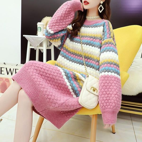 2021 new women's length meads blouses dress autumn/winter 2021new in the loose korean style and fine japanese knit base dressed gqb0, White;black
2021 new women's length meads blouses dress autumn/winter 2021new in the loose korean style and fine japanese knit base dressed gqb0, White;black