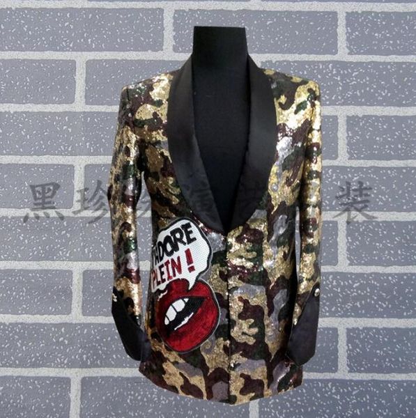 men's suits & blazers royal men designs masculino camouflage stage costumes for singers sequin blazer dance clothes jacket style dress, White;black
men's suits & blazers royal men designs masculino camouflage stage costumes for singers sequin blazer dance clothes jacket style dress, White;black