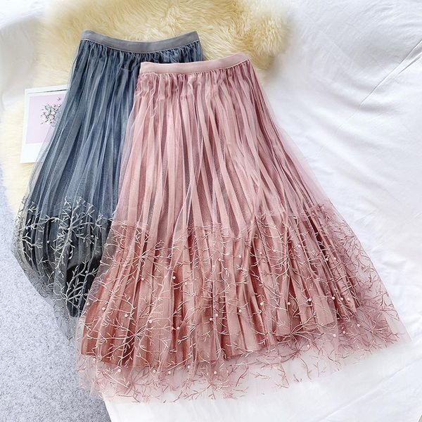 hlbcbg fashion tulle velvet long skirt women with beading and lace 2019 fall winter a line high waist pleated skirt female pink1, Black
hlbcbg fashion tulle velvet long skirt women with beading and lace 2019 fall winter a line high waist pleated skirt female pink1, Black