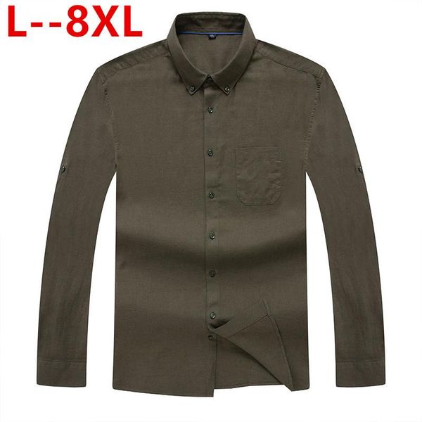 men's casual shirts plus 8xl 6xl bamboo cotton spring autumn male long sleeve shirt men slim fit dress chemise homme camisa masculina, White;black
men's casual shirts plus 8xl 6xl bamboo cotton spring autumn male long sleeve shirt men slim fit dress chemise homme camisa masculina, White;black