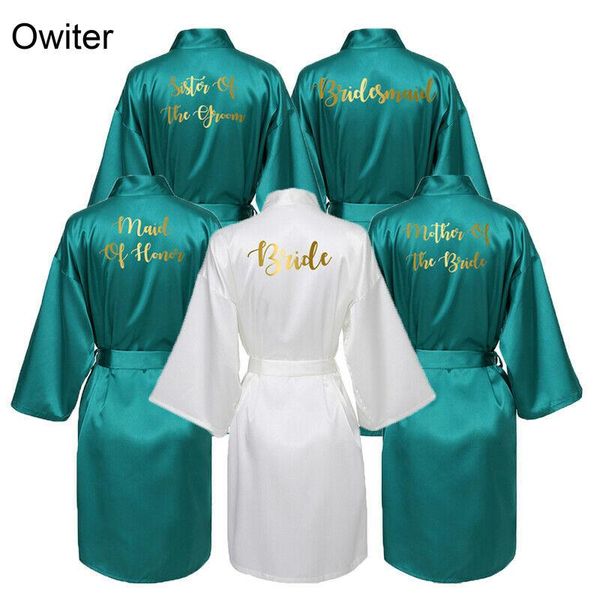owiter silk satin robe bride robe bridesmaid robes women wedding robes bridal sleepwear dressing bathrobe green gold text, Black;red
owiter silk satin robe bride robe bridesmaid robes women wedding robes bridal sleepwear dressing bathrobe green gold text, Black;red