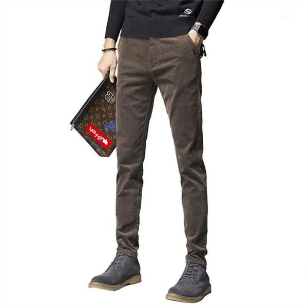 2019 men's autumn and winter new corduroy casual pants slim youth multicolor little pencil pencil pants1, Black
2019 men's autumn and winter new corduroy casual pants slim youth multicolor little pencil pencil pants1, Black