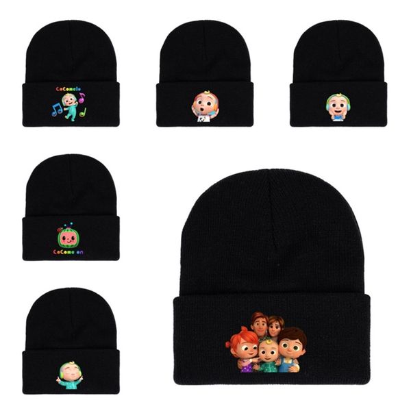 adults cocomelon cartoon hats cuffed beanie caps letters printed knitted skull cap winter warm crochet hats for men and women g12307, Yellow 
adults cocomelon cartoon hats cuffed beanie caps letters printed knitted skull cap winter warm crochet hats for men and women g12307, Yellow