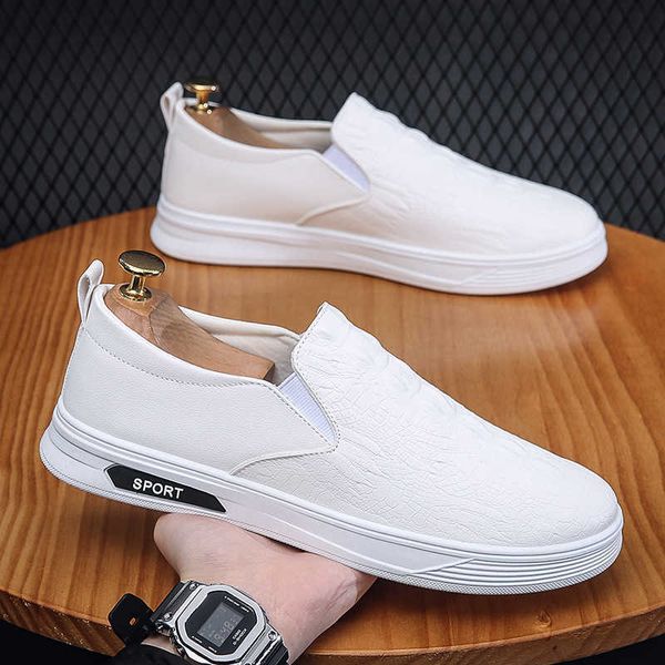 2022 spring tide brand one foot pedal trend men's casual versatile leather lazy little white shoes men, Black
2022 spring tide brand one foot pedal trend men's casual versatile leather lazy little white shoes men, Black