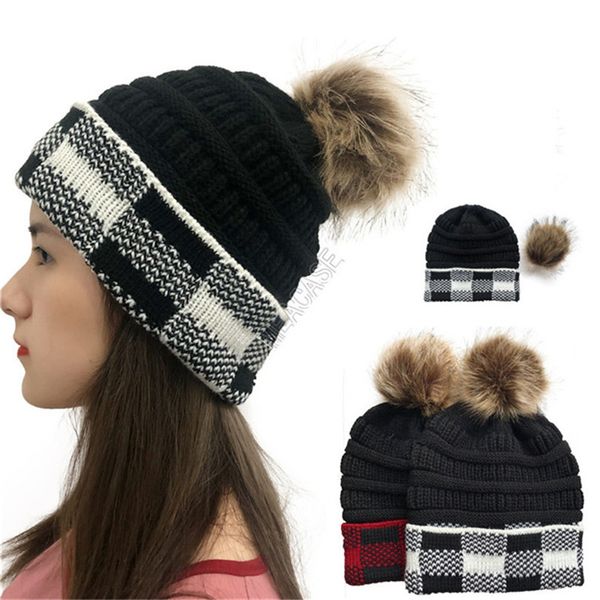 knitted winter womens hat buffalo tartan plaid cuff skull caps brand hat removable pom ball cap skullies slouchy crochet headwear d102711, Yellow
knitted winter womens hat buffalo tartan plaid cuff skull caps brand hat removable pom ball cap skullies slouchy crochet headwear d102711, Yellow