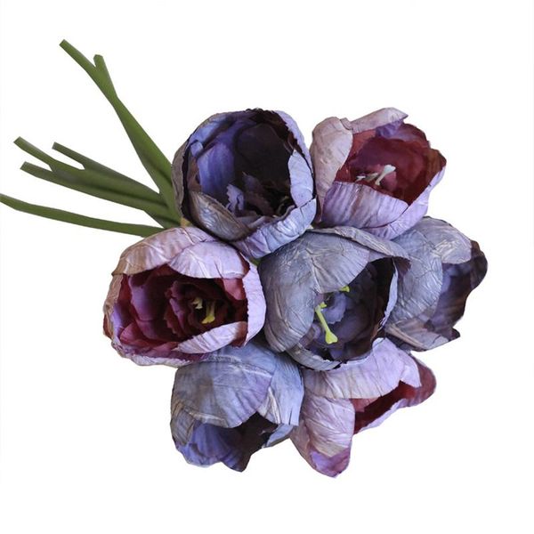 decorative flowers & wreaths 7pcs/bundle european retro tulips silk artificial pography wedding supplies bridal bouquet living room decorati
decorative flowers & wreaths 7pcs/bundle european retro tulips silk artificial pography wedding supplies bridal bouquet living room decorati