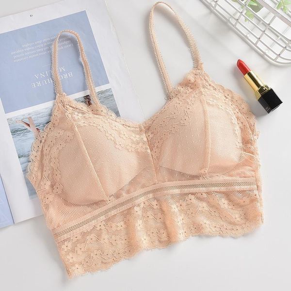 camisoles & tanks french style lace bralette padded bra summer women crop wireless underwear back tube comfortable lingerie1, Black;white
camisoles & tanks french style lace bralette padded bra summer women crop wireless underwear back tube comfortable lingerie1, Black;white