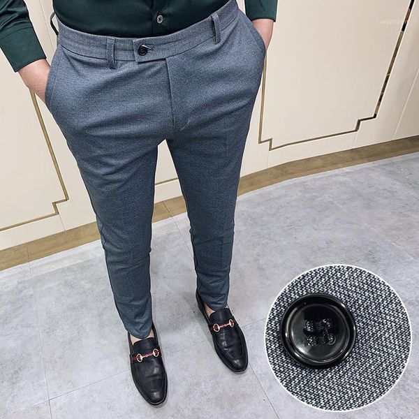 2020 men's slim suit pants spring new business casual plaid pants youth formalwear korean tide cropped1, Black
2020 men's slim suit pants spring new business casual plaid pants youth formalwear korean tide cropped1, Black