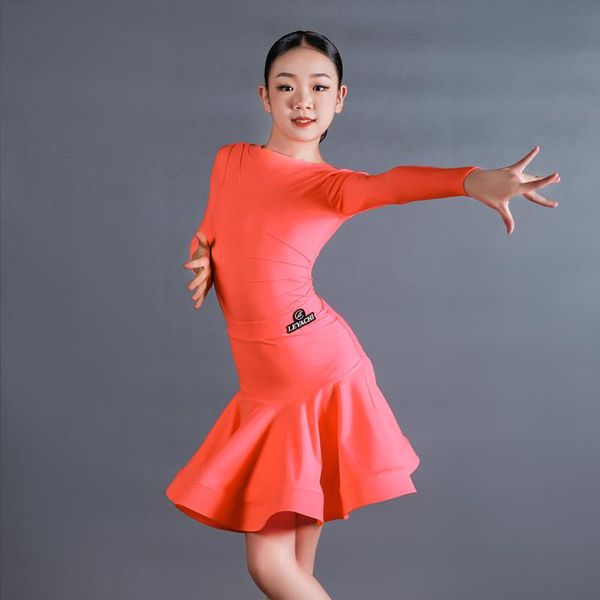 stage wear 2021 latin dance costumes for girls long sleeve shirts skirts suit practice performance clothes dancewear, Black;red
stage wear 2021 latin dance costumes for girls long sleeve shirts skirts suit practice performance clothes dancewear, Black;red