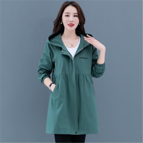 womens windbreaker jackets fashion trend cardigan long sleeve thin mid-length hooded coats designer female autumn causal zipper outerwears, Black;brown
womens windbreaker jackets fashion trend cardigan long sleeve thin mid-length hooded coats designer female autumn causal zipper outerwears, Black;brown