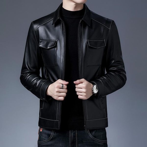 men's leather & faux pay attention to the autumn 2021 brand delicate physique type long coat lapels wool man, Black
men's leather & faux pay attention to the autumn 2021 brand delicate physique type long coat lapels wool man, Black