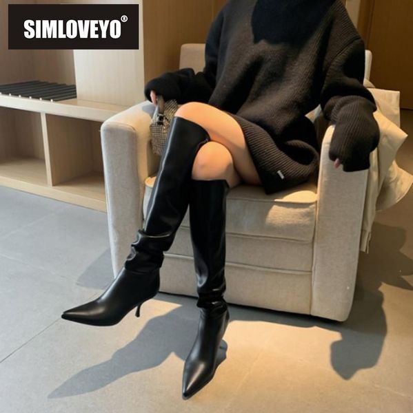 boots simloveyo 2021 ladies women knee pointed toe 7cm stiletto heels genuine leather soft size 33-43 winter a3441, Black
boots simloveyo 2021 ladies women knee pointed toe 7cm stiletto heels genuine leather soft size 33-43 winter a3441, Black