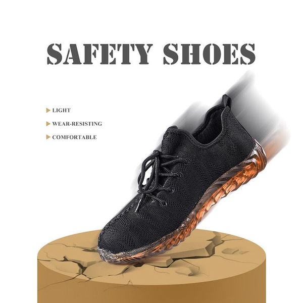 new summer indestructible safety shoes men and women steel toe air boots puncture-proof work sneakers breathable shoes, Black
new summer indestructible safety shoes men and women steel toe air boots puncture-proof work sneakers breathable shoes, Black
