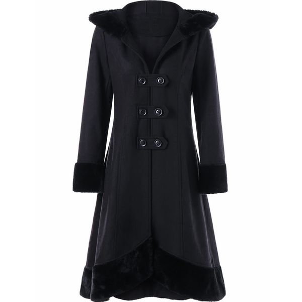 long trench coat women plus size winter coats hooded fur collar double breasted tie slim solid woman jacket lugentolox1016, Black;brown
long trench coat women plus size winter coats hooded fur collar double breasted tie slim solid woman jacket lugentolox1016, Black;brown