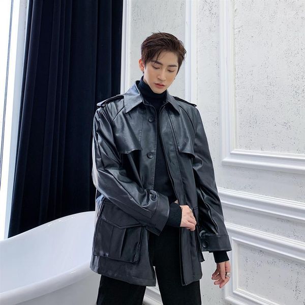 men's fur & faux men fashion black belt pu leather jacket male streetwear hip hop punk gothic motorcycle cargo coat outerwear1
men's fur & faux men fashion black belt pu leather jacket male streetwear hip hop punk gothic motorcycle cargo coat outerwear1