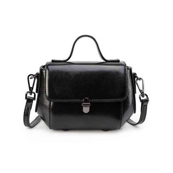 the new mini messenger bag fashion simple leather small leather bag small shoulder