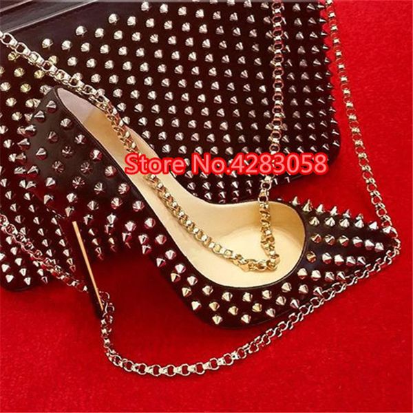 fashion women pumps lady black matt leather spikes point toe high heels shoes thin heeled 12cm 10cm 8cm stiletto 1007, Black;white
fashion women pumps lady black matt leather spikes point toe high heels shoes thin heeled 12cm 10cm 8cm stiletto 1007, Black;white