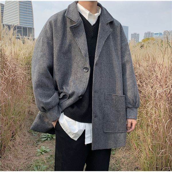 yemi fashion | mid long woolen coat men's autumn and winter windbreaker loose korean fashion casual coat, Black
yemi fashion | mid long woolen coat men's autumn and winter windbreaker loose korean fashion casual coat, Black