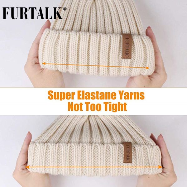 furtalk real fur pompom beanie hat women winter knitted hat warm real big raccoon pom pom hat for female 201012, Blue;gray
furtalk real fur pompom beanie hat women winter knitted hat warm real big raccoon pom pom hat for female 201012, Blue;gray