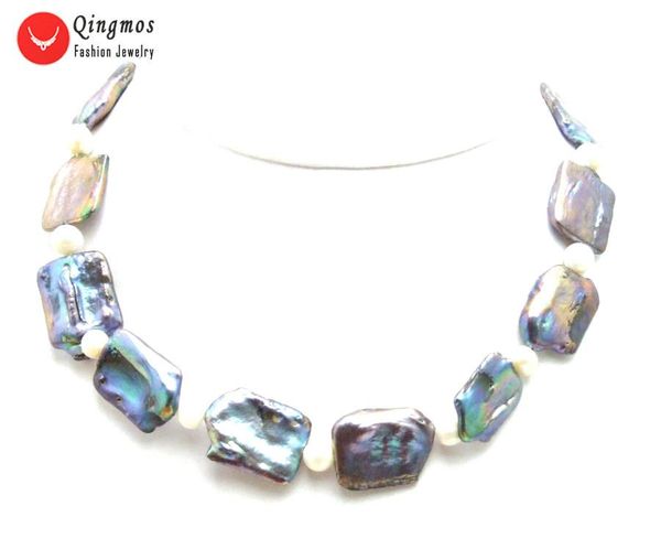 chains qingmos natural pearl necklace for women with black 16*25mm rectangle & 6-7mm round chokers jewelry 17'' nec6485, Silver
chains qingmos natural pearl necklace for women with black 16*25mm rectangle & 6-7mm round chokers jewelry 17'' nec6485, Silver