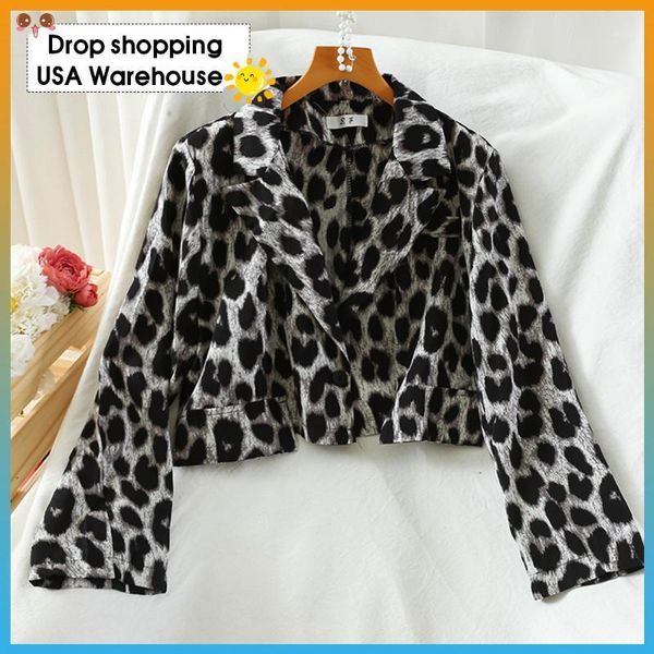 autumn thin v-neck leopard chiffon long sleeve small suit collar short single breasted jacket shirt women sweatshirt1, Black;brown
autumn thin v-neck leopard chiffon long sleeve small suit collar short single breasted jacket shirt women sweatshirt1, Black;brown