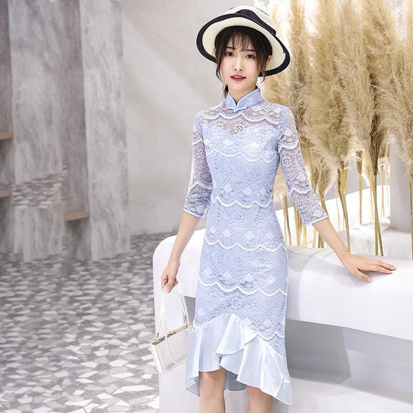 spring new lace short chinese traditional women qipao vintage oriental female cheongsam novelty chinese formal dress - 3xl, Red
spring new lace short chinese traditional women qipao vintage oriental female cheongsam novelty chinese formal dress - 3xl, Red