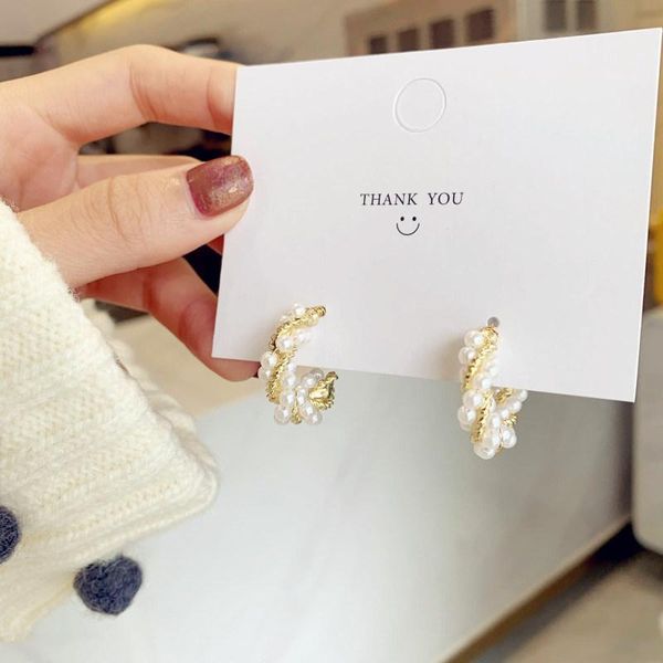 hoop & huggie fashion simple elegant temperament c word ear ring sweet delicate pearl earrings personality spiral clip girlfriends gift, Golden;silver
hoop & huggie fashion simple elegant temperament c word ear ring sweet delicate pearl earrings personality spiral clip girlfriends gift, Golden;silver