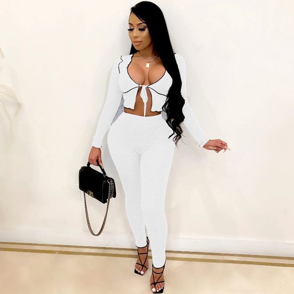 trendy women two piece pants fashion pure color club long sleeve womens two piece sets casual party wear sale, White
trendy women two piece pants fashion pure color club long sleeve womens two piece sets casual party wear sale, White