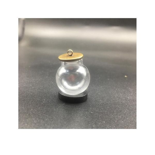 10set empty 20*12mm hollow glass globe with setting base beads cap set orb wishing vials pendant glass bottle jewelry bbymcq, Black
10set empty 20*12mm hollow glass globe with setting base beads cap set orb wishing vials pendant glass bottle jewelry bbymcq, Black