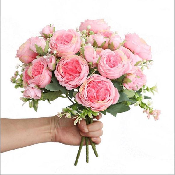 decorative flowers & wreaths 30cm rose pink silk peony artificial bouquet 5 big head fake for home wedding decoration indoor1
decorative flowers & wreaths 30cm rose pink silk peony artificial bouquet 5 big head fake for home wedding decoration indoor1