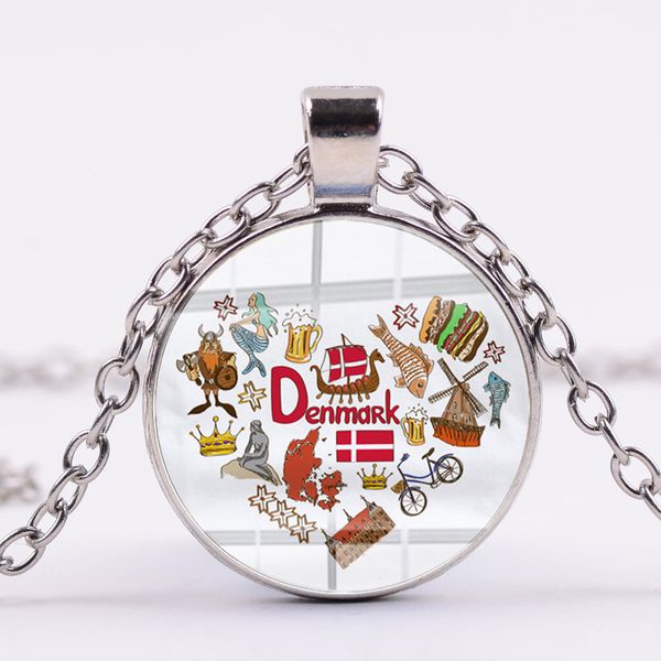 new national style necklace ireland impressionist denmark yemen cultural signs heart shape printing glass pendant jewelry, Silver
new national style necklace ireland impressionist denmark yemen cultural signs heart shape printing glass pendant jewelry, Silver