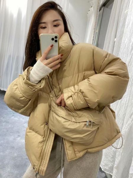 women's down & parkas 2021 winter short white duck coat fashion korean stand collar khaki loose thick warm puffer jacket streetwear lad, Black
women's down & parkas 2021 winter short white duck coat fashion korean stand collar khaki loose thick warm puffer jacket streetwear lad, Black