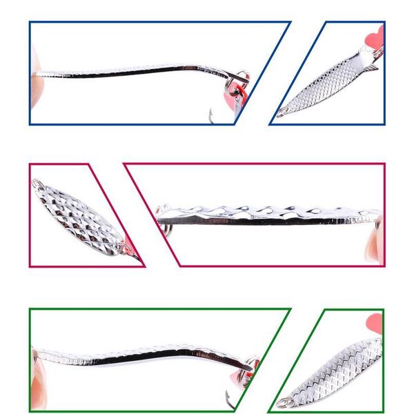 12pcs metal spinner spoon fishing lures 7g 10g 15g gold silver artificial bait with feather treble hook trout pike bas jlltdz
12pcs metal spinner spoon fishing lures 7g 10g 15g gold silver artificial bait with feather treble hook trout pike bas jlltdz
