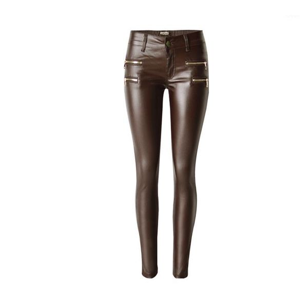 autumn and winter new fashion low waist women brown imitation leather large size denim pants double zipper motorcycle pants k1751, Black;white
autumn and winter new fashion low waist women brown imitation leather large size denim pants double zipper motorcycle pants k1751, Black;white