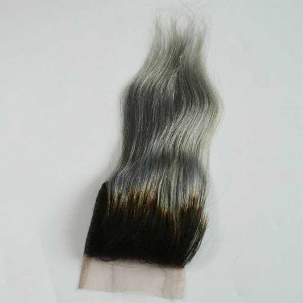 4x4" silver grey ombre human lace closure 1b grey gray straight hair closure two tone ombre lace closure part, Black;brown
4x4" silver grey ombre human lace closure 1b grey gray straight hair closure two tone ombre lace closure part, Black;brown
