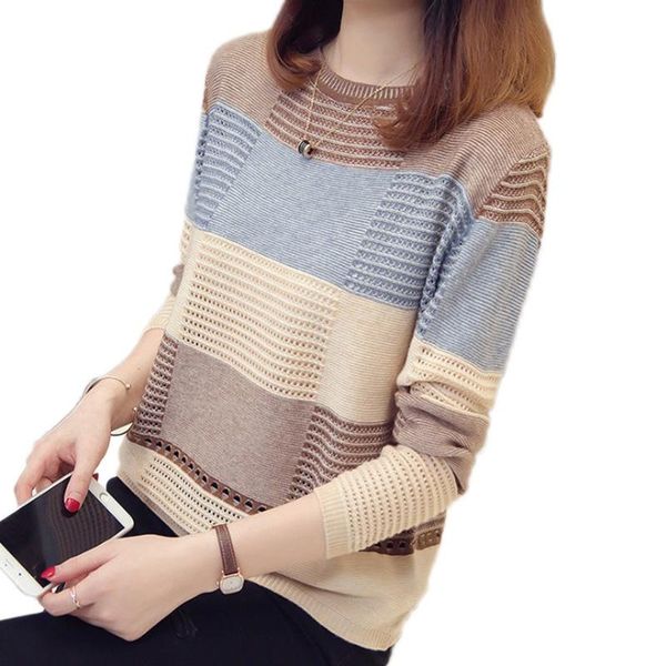 women's sweaters women sweater knitted ribbed hollow pullover long sleeve patchwork o neck slim jumper autumn winter ladies soft warm c, White;black
women's sweaters women sweater knitted ribbed hollow pullover long sleeve patchwork o neck slim jumper autumn winter ladies soft warm c, White;black
