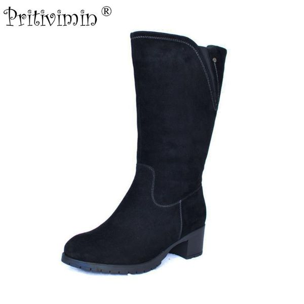 boots 2021 winter girls warm fur mid calf elegant ladies suede leather handmade shoes women footwear pritivimin fn26, Black
boots 2021 winter girls warm fur mid calf elegant ladies suede leather handmade shoes women footwear pritivimin fn26, Black