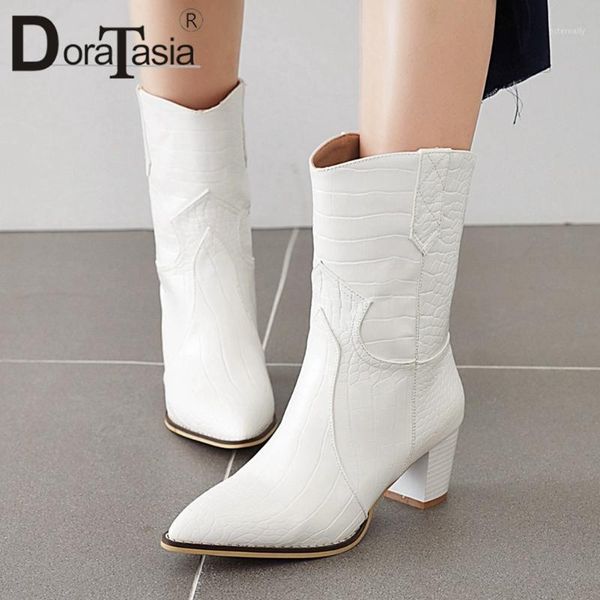boots doratasia plus size 33-48 female thick high heels mid calf 2021 elegant slip on women pointed toe shoes woman1, Black
boots doratasia plus size 33-48 female thick high heels mid calf 2021 elegant slip on women pointed toe shoes woman1, Black
