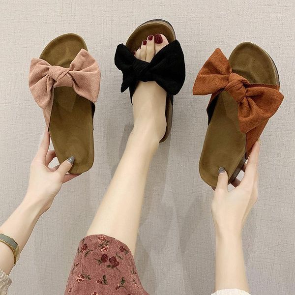 slippers big bow knot cork women flat summer beach slides leopard flip flops suede leather sandalias size43 441, Black
slippers big bow knot cork women flat summer beach slides leopard flip flops suede leather sandalias size43 441, Black